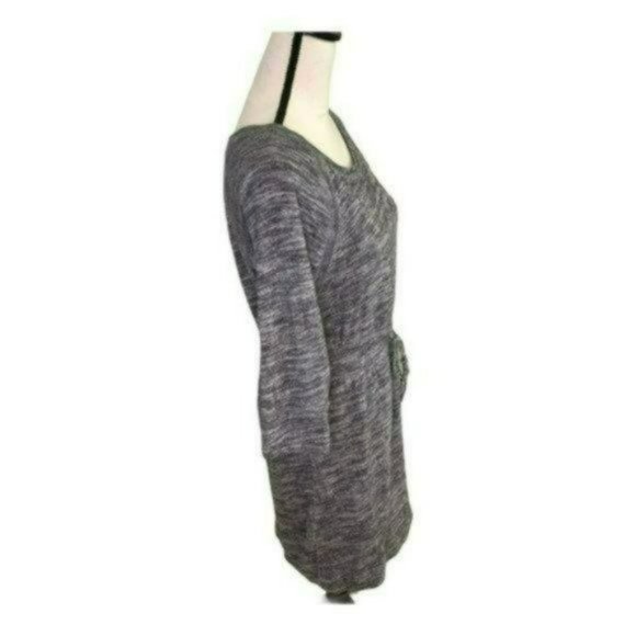 Juicy Couture Gray 3/4 Sleeves Drawstring Waist Cotton Slip On Dress Size M - Picture 6 of 11